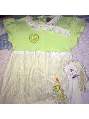 𝅺NWT Girls 2T Tuti Fruiti SS Seersucker Dress